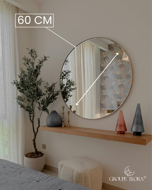 Miroir rond 60cm.